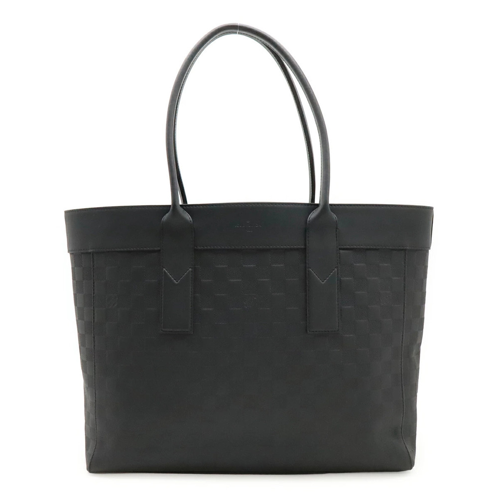 LOUIS VUITTON Damier Infini Cabas Voyage Tote Bag Shoulder Leather Onyx Black